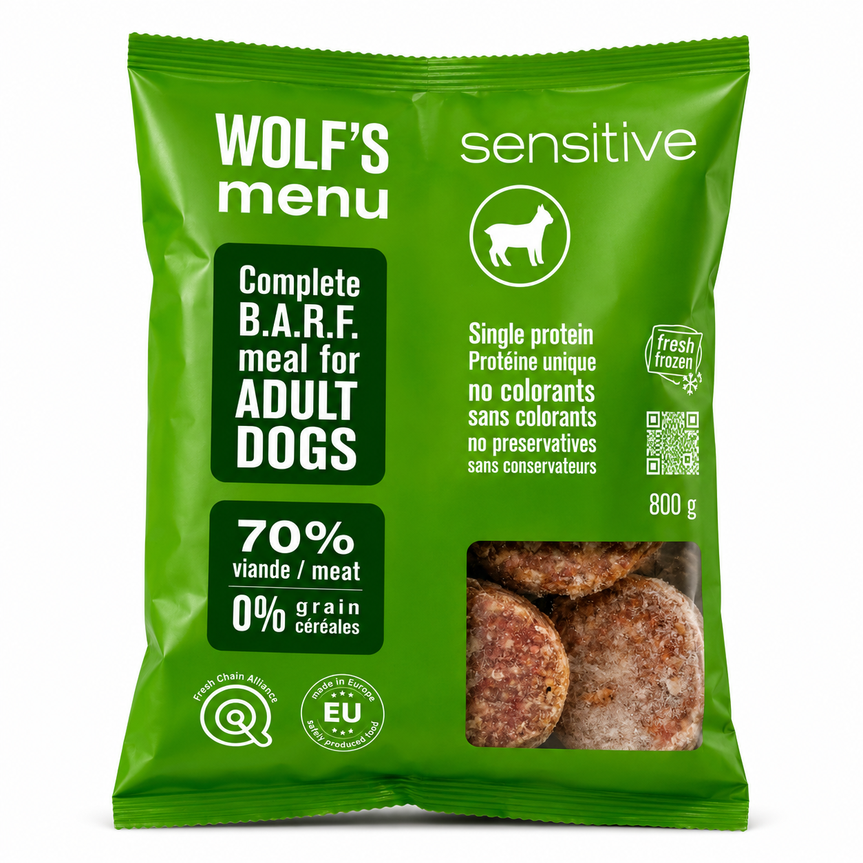 Wolf's Menu Sensitive